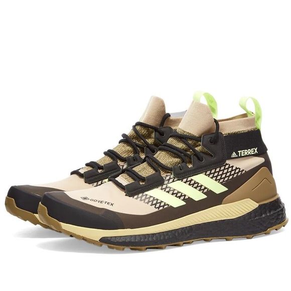 MEN\'S Adidas Terrex Free Hiker Gore Brown Shoes FX4509